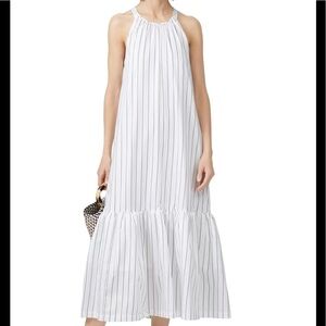 3.1 Phillip Lim Striped Tent Dress size 10 white with light brown strips D130